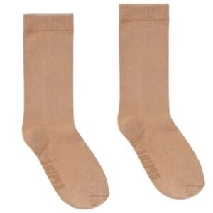 SKIMS Everyday Crew Socks In Ochre Women’s Size Medium Tan New In Box